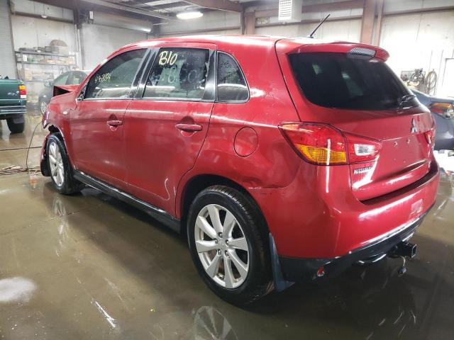 4A4AR3AU5FE007981 - 2015 MITSUBISHI OUTLANDER ES RED photo 2