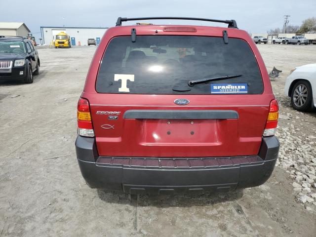 1FMYU93115KA37503 - 2005 FORD ESCAPE XLT RED photo 6