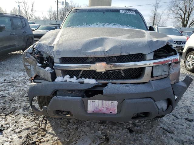 3GNEK13T72G278458 - 2002 CHEVROLET AVALANCHE K1500 GRAY photo 5