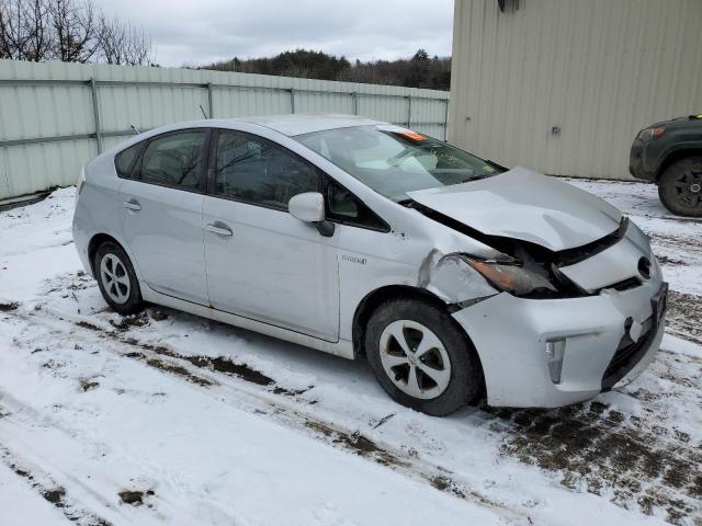 JTDKN3DU7D5575276 - 2013 TOYOTA PRIUS SILVER photo 4