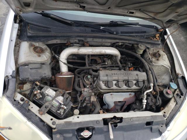 1HGES16324L007433 - 2004 HONDA CIVIC DX VP SILVER photo 11