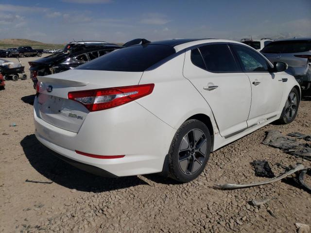 KNAGM4AD9D5058108 - 2013 KIA OPTIMA HYBRID WHITE photo 3