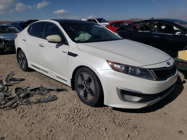 KNAGM4AD9D5058108 - 2013 KIA OPTIMA HYBRID WHITE photo 4