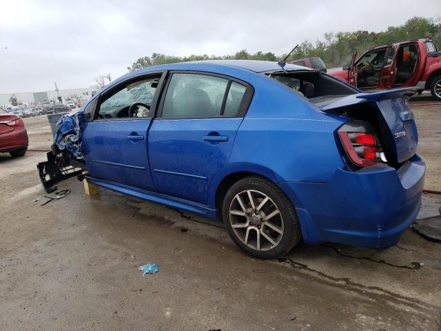 3N1CB61E58L630764 - 2008 NISSAN SENTRA SE-R SPEC V BLUE photo 2