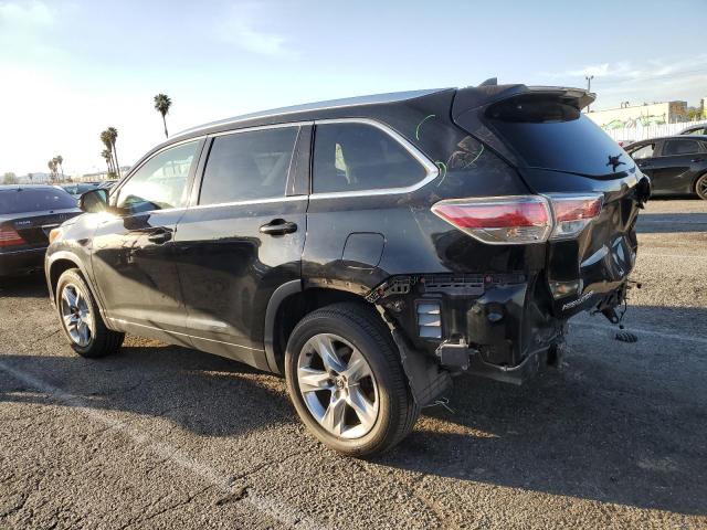 5TDYKRFH2GS127290 - 2016 TOYOTA HIGHLANDER LIMITED BLACK photo 2