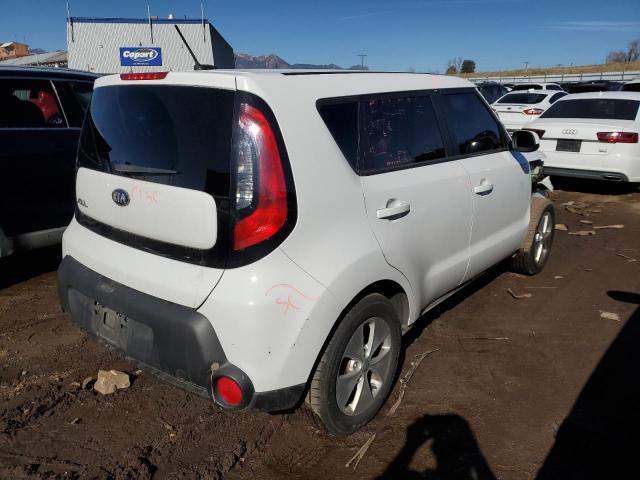 KNDJN2A28E7737494 - 2014 KIA SOUL WHITE photo 3