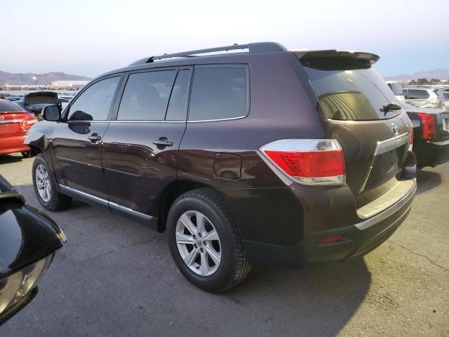 5TDZK3EH0CS064316 - 2012 TOYOTA HIGHLANDER BASE Bordeaux photo 2