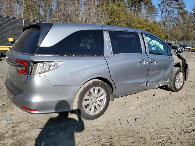 5FNRL6H29KB020713 - 2019 HONDA ODYSSEY LX SILVER photo 3