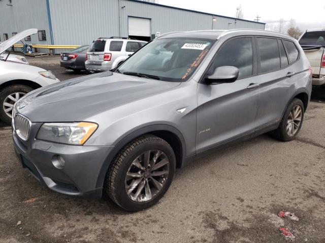 5UXWX9C52E0D16056 - 2014 BMW X3 XDRIVE28I GRAY photo 1