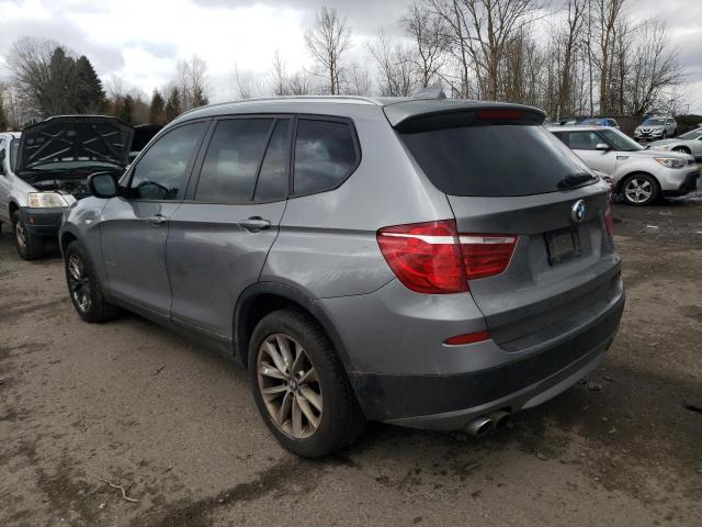 5UXWX9C52E0D16056 - 2014 BMW X3 XDRIVE28I GRAY photo 2