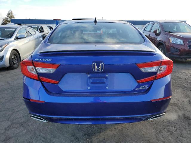 1HGCV2F39NA003378 - 2022 HONDA ACCORD SPORT BLUE photo 6