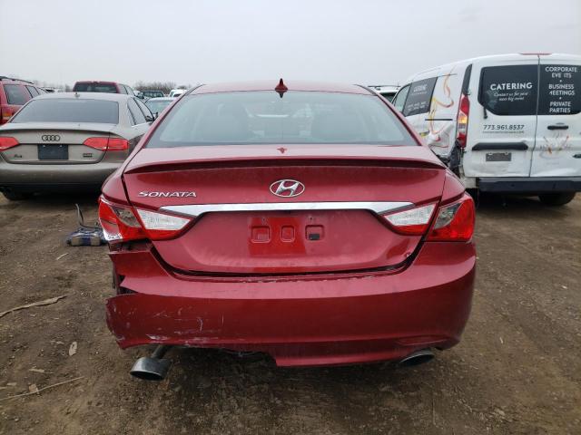 5NPEC4AC0DH677183 - 2013 HYUNDAI SONATA SE RED photo 6