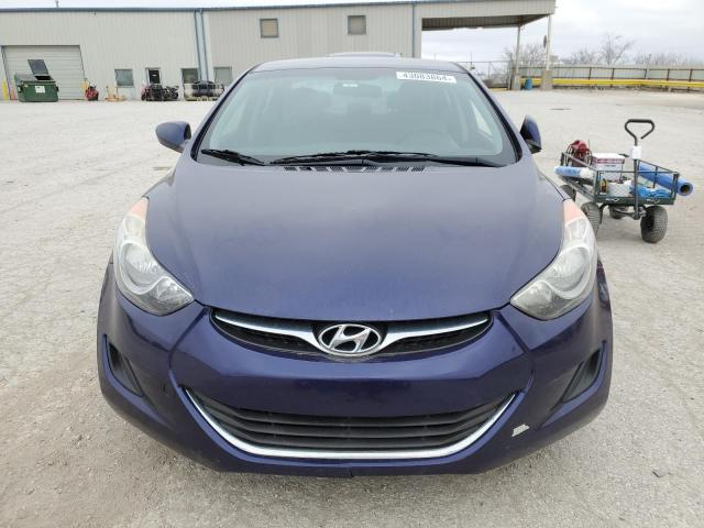 5NPDH4AE0DH384155 - 2013 HYUNDAI ELANTRA GLS BLUE photo 5