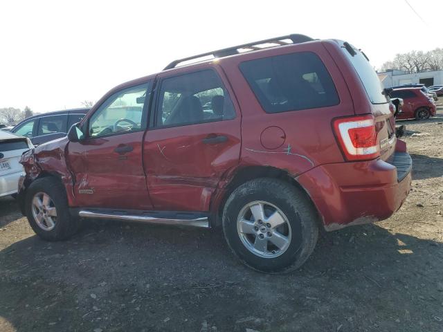 1FMCU03138KC81437 - 2008 FORD ESCAPE XLT RED photo 2