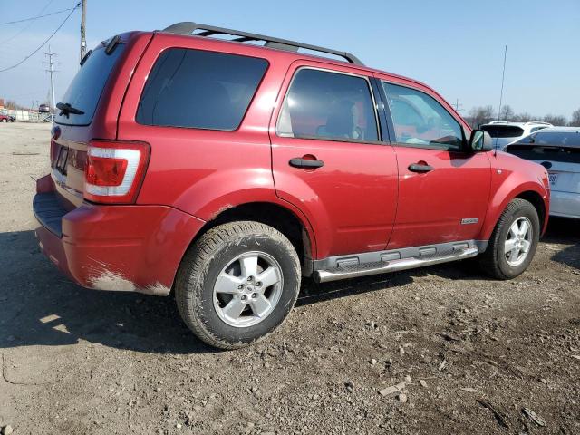 1FMCU03138KC81437 - 2008 FORD ESCAPE XLT RED photo 3