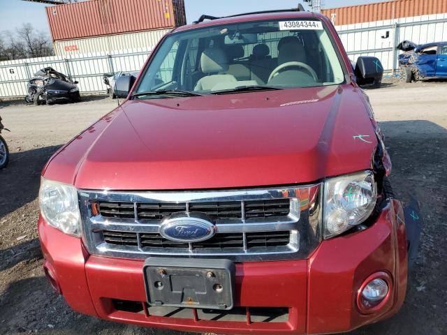 1FMCU03138KC81437 - 2008 FORD ESCAPE XLT RED photo 5