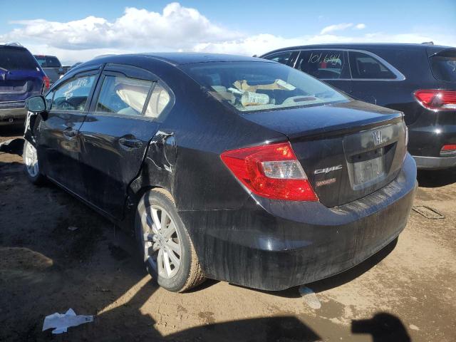2HGFB2F94CH508270 - 2012 HONDA CIVIC EXL შავი ფოტო 2
