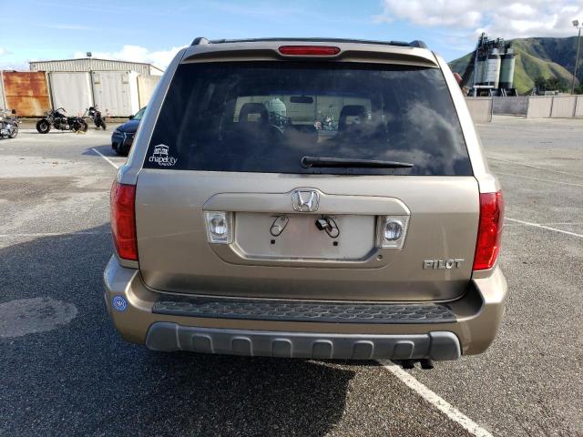 2HKYF18435H569711 - 2005 HONDA PILOT EX TAN photo 6