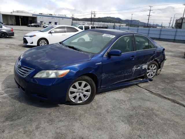 JTNBB46K373025143 - 2007 TOYOTA CAMRY HYBRID BLUE photo 1