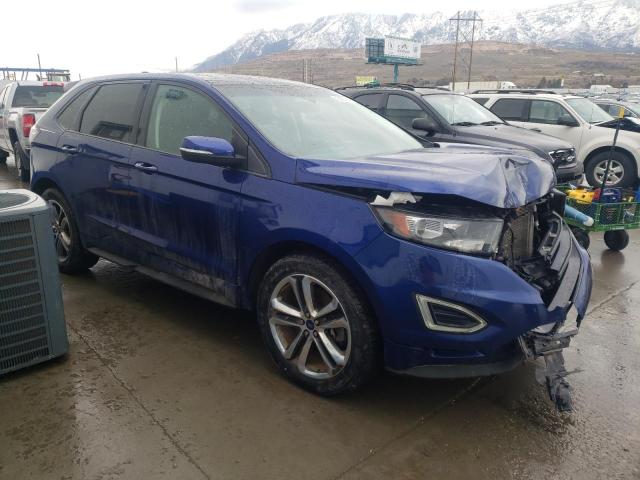 2FMTK4AP1FBB00220 - 2015 FORD EDGE SPORT BLUE photo 4