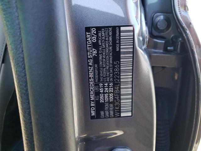 W1K3G4FB4LJ223865 - 2020 MERCEDES-BENZ A 220 4MATIC GRAY photo 13