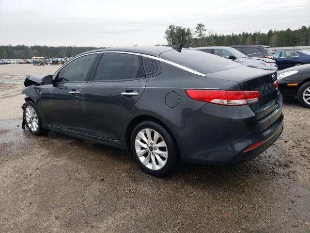 5XXGU4L38GG007531 - 2016 KIA OPTIMA EX GRAY photo 2