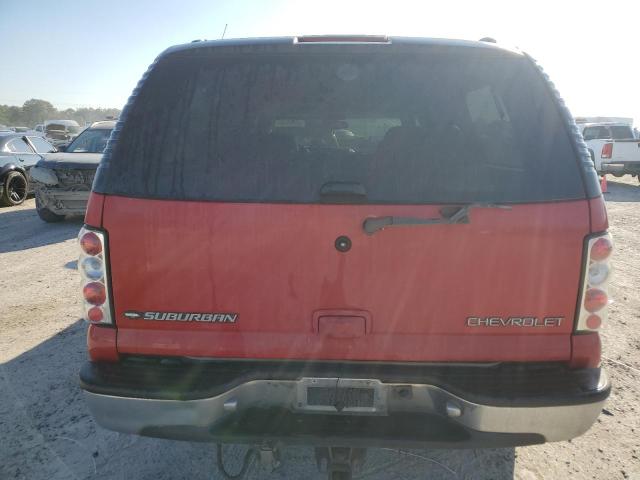 1GNEC16T81J238850 - 2001 CHEVROLET SUBURBAN C1500 RED photo 6