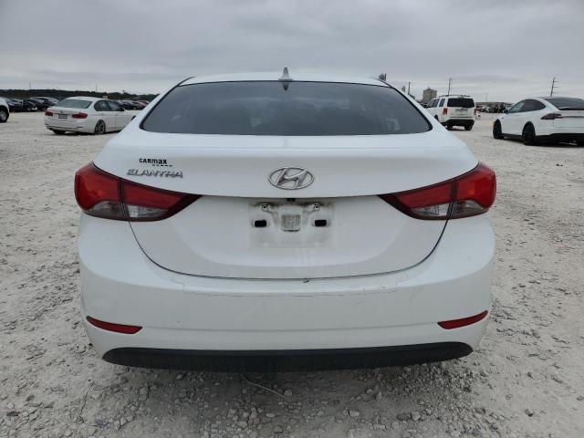 5NPDH4AEXFH590795 - 2015 HYUNDAI ELANTRA SE WHITE photo 6