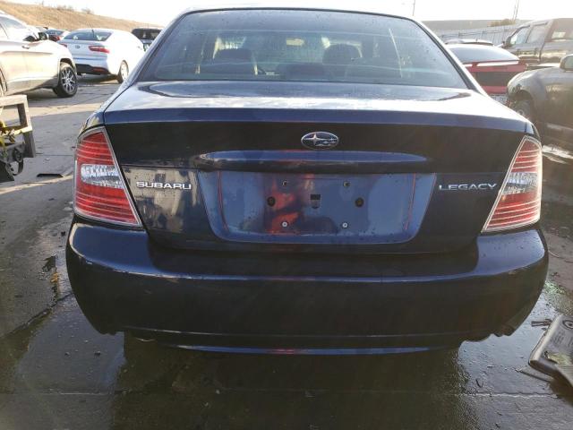 4S3BL626067218850 - 2006 SUBARU LEGACY 2.5I LIMITED BLUE photo 6