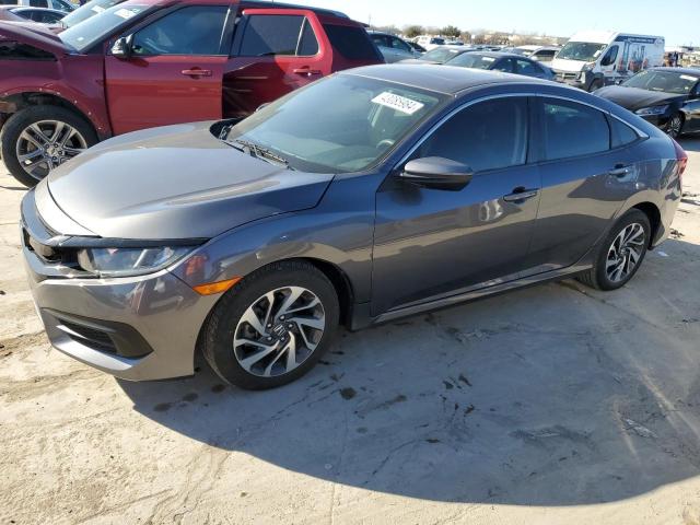 19XFC2F7XJE025739 - 2018 HONDA CIVIC EX GRAY photo 1