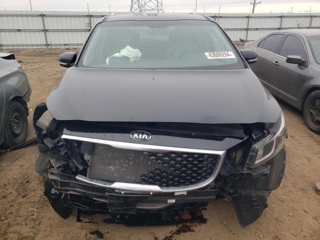 KNDMC5C16G6157467 - 2016 KIA SEDONA EX BLACK photo 5