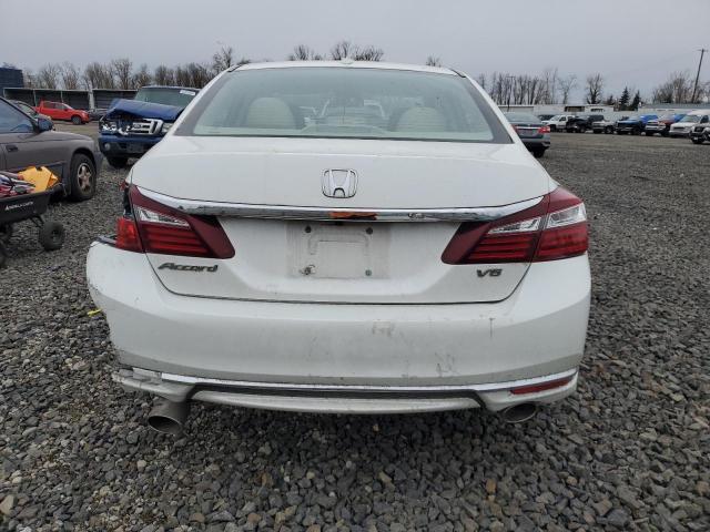 1HGCR3F8XHA010091 - 2017 HONDA ACCORD EXL WHITE photo 6