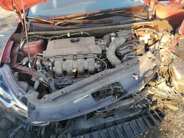3N1AB7AP1KY257358 - 2019 NISSAN SENTRA S RED photo 11
