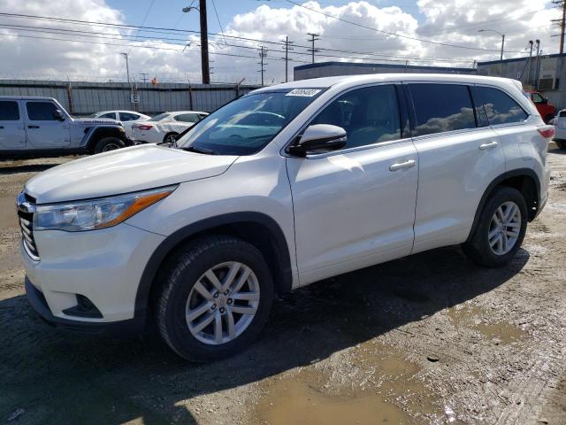 5TDZKRFHXFS060571 - 2015 TOYOTA HIGHLANDER LE WHITE photo 1