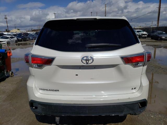 5TDZKRFHXFS060571 - 2015 TOYOTA HIGHLANDER LE WHITE photo 6