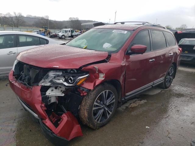 5N1DR2MN6JC673489 - 2018 NISSAN PATHFINDER S RED photo 1
