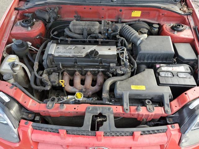 KMHCF35C53U243683 - 2003 HYUNDAI ACCENT L RED photo 11