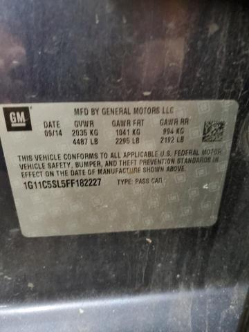 1G11C5SL5FF182227 - 2015 CHEVROLET MALIBU 1LT 灰色 照片 13