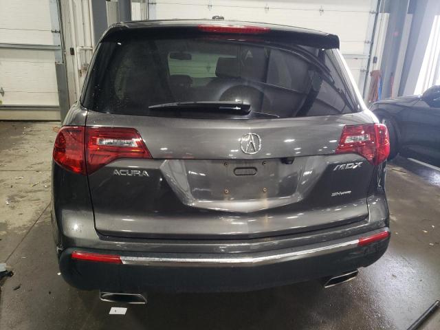 2HNYD2H35CH539984 - 2012 ACURA MDX TECHNOLOGY GRAY photo 6