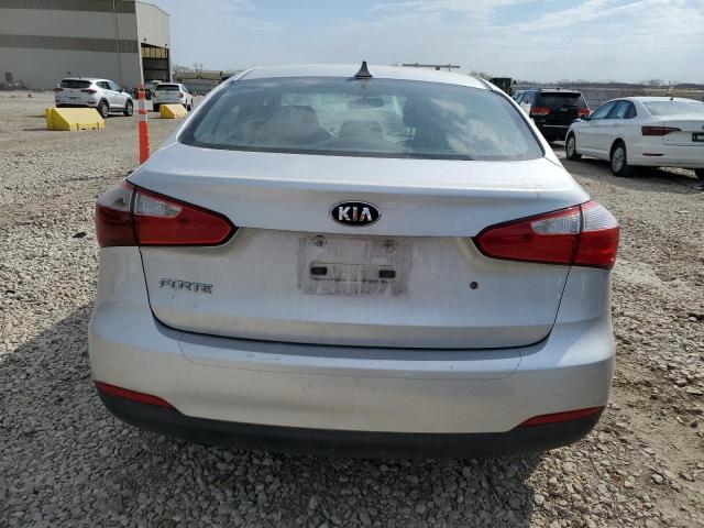 KNAFK4A63E5166129 - 2014 KIA FORTE LX SILVER photo 6