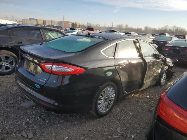 3FA6P0LU9ER200196 - 2014 FORD FUSION SE HYBRID BLACK photo 3