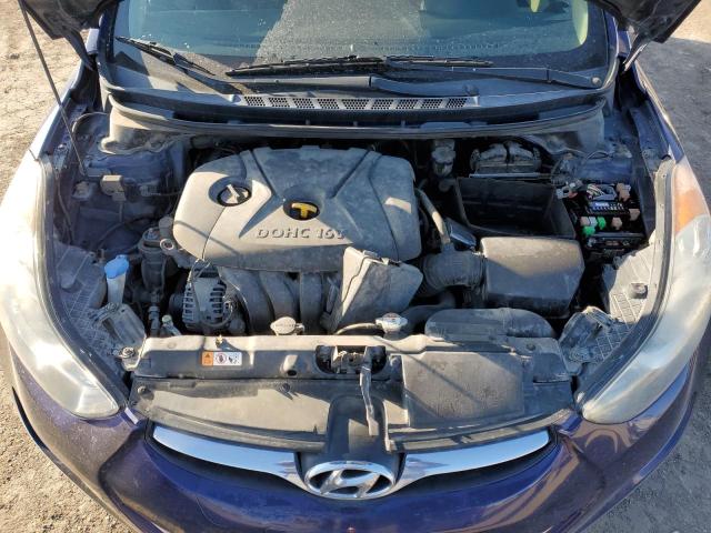 5NPDH4AE7DH257953 - 2013 HYUNDAI ELANTRA GLS BLUE photo 11