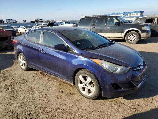 5NPDH4AE7DH257953 - 2013 HYUNDAI ELANTRA GLS BLUE photo 4