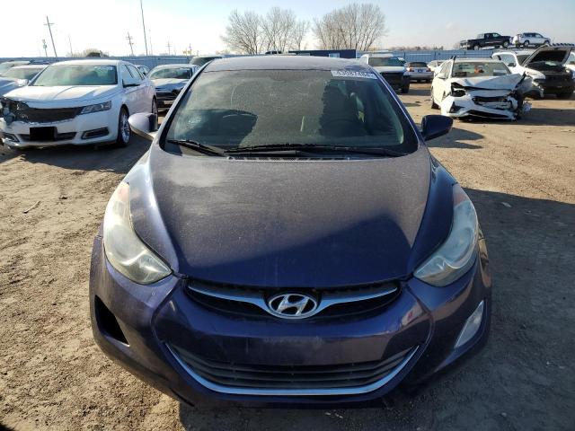 5NPDH4AE7DH257953 - 2013 HYUNDAI ELANTRA GLS BLUE photo 5