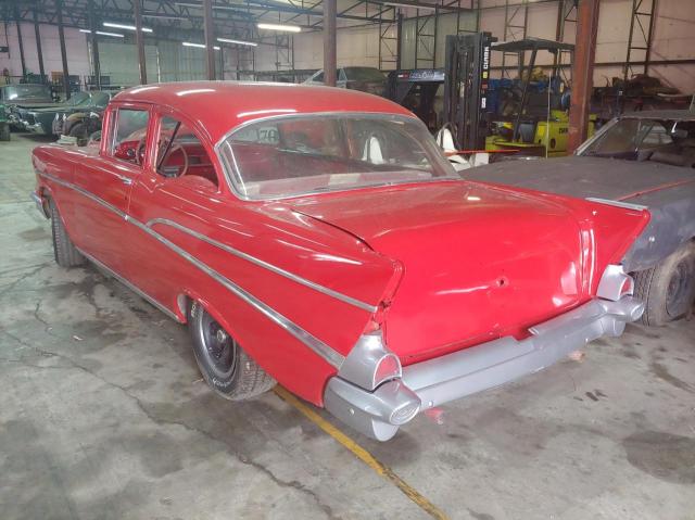 B57S107133 - 1957 CHEVROLET BEL-AIR RED photo 3