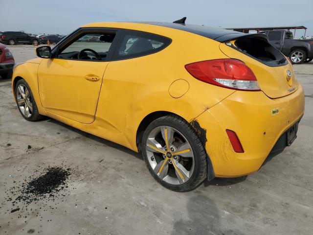 KMHTC6AD4GU303211 - 2016 HYUNDAI VELOSTER YELLOW photo 2