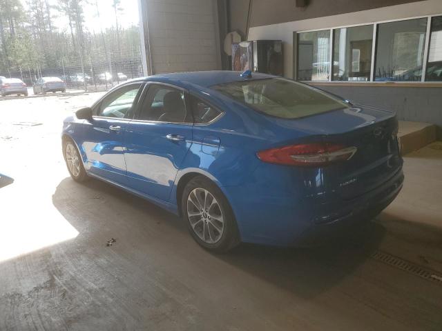 3FA6P0MU1LR236332 - 2020 FORD FUSION SEL BLUE photo 2