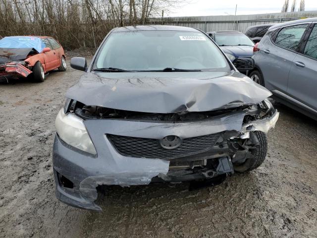 1NXBU40E99Z155776 - 2009 TOYOTA COROLLA BASE GRAY photo 5