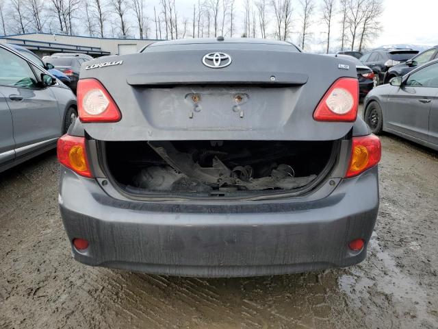 1NXBU40E99Z155776 - 2009 TOYOTA COROLLA BASE GRAY photo 6