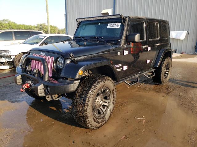 1C4BJWEG4DL655779 - 2013 JEEP WRANGLER U SAHARA BLACK photo 1